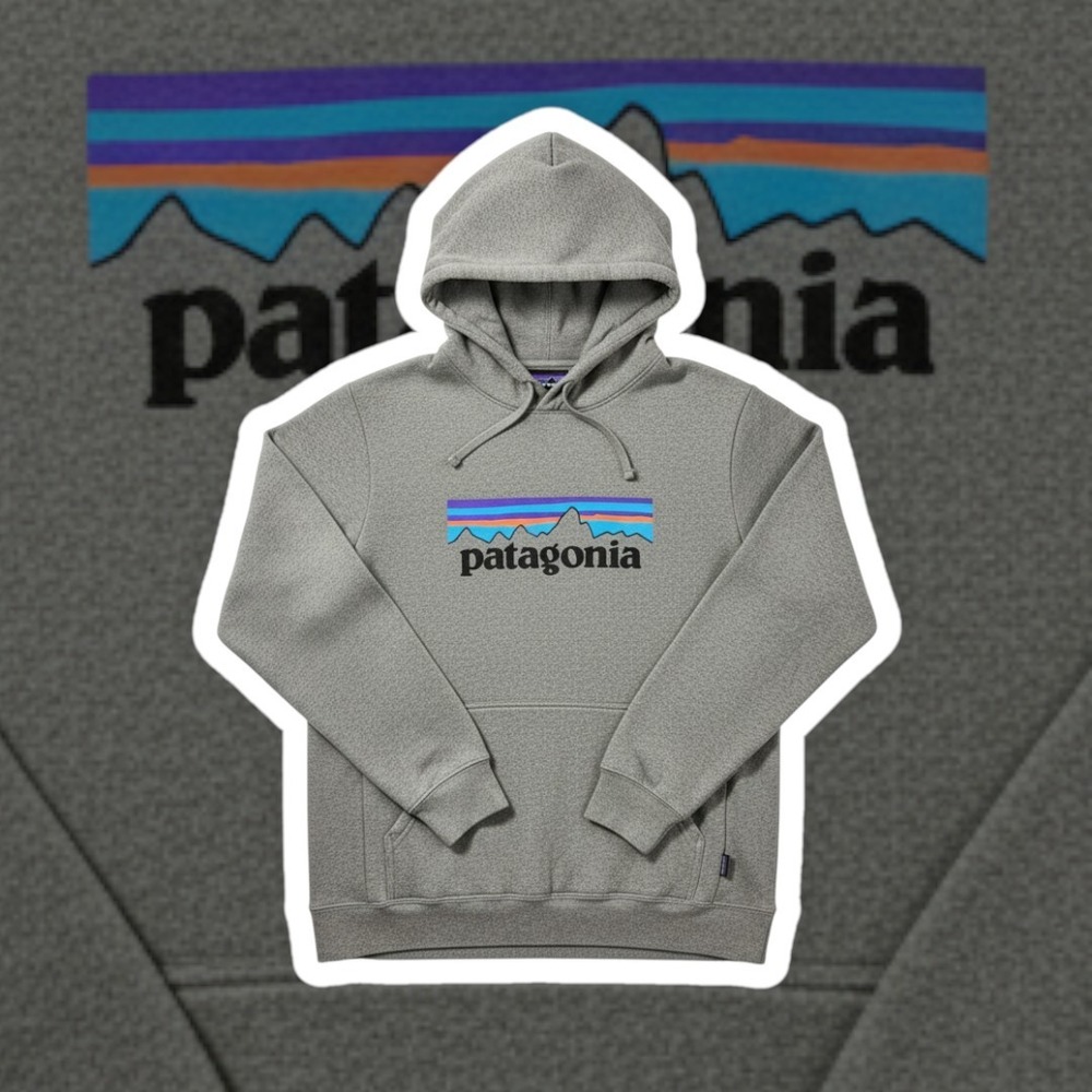 Patagonia Uprisal Hoodie Mens Medium Gray P-6 Logo Pullover Sweatshirt Fit